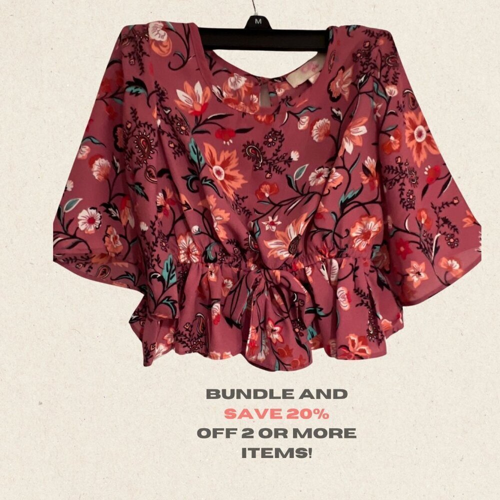 🌸 Adorable GB Girls Floral Top – Perfect for Your Little Fashionista! 🌸